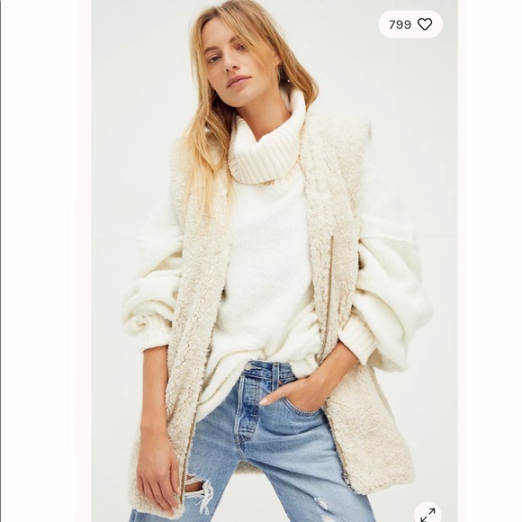 Free People Jackets & Blazers - Free People Great Escape Teddy Vest